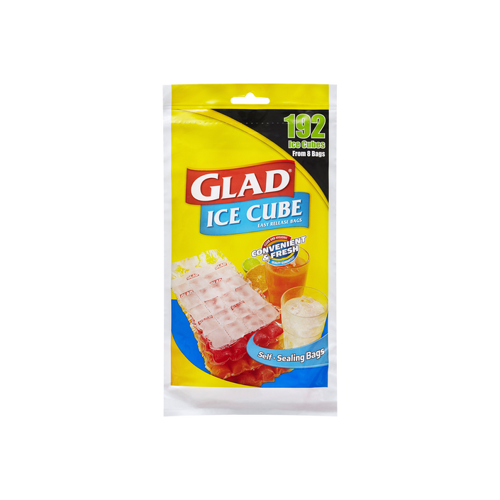 Glad® Ice Cube Bags 8 pack, Glad Australia