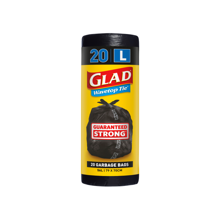 Glad® Wavetop Tie® Garbage Bags 20pk