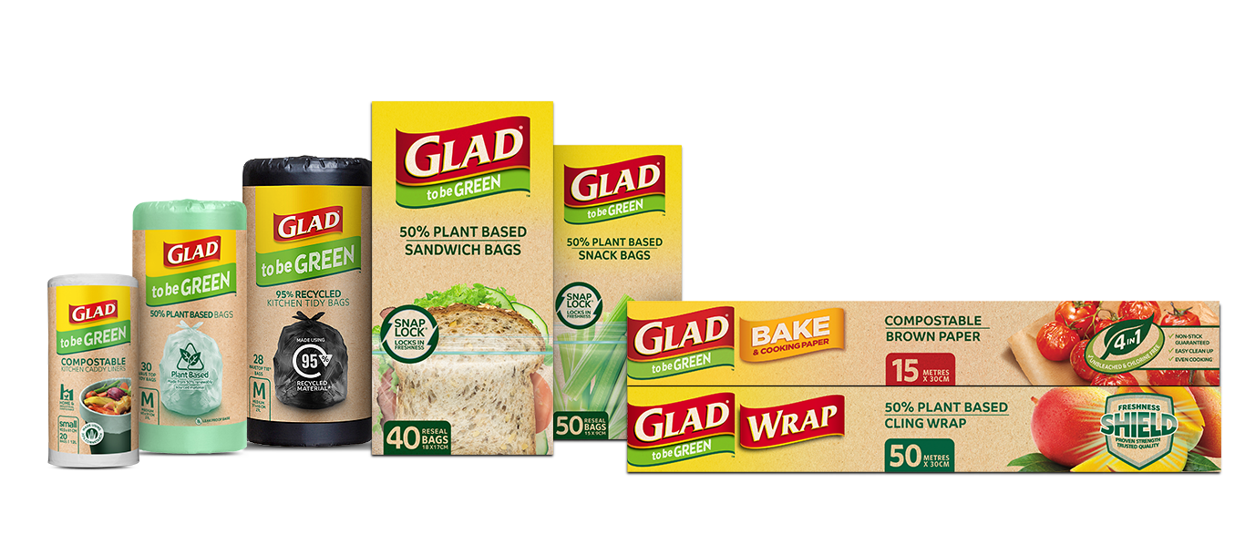 Glad to be Green 50% Plant Based Snack Bags 25 Pack, Resealable Plastic  Food Bags, Kitchen Disposables, Kitchen, Household